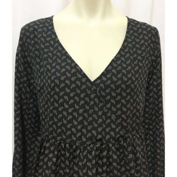 Lumiere Medium Paisley Print Babydoll Top NWT - Picture 3 of 9